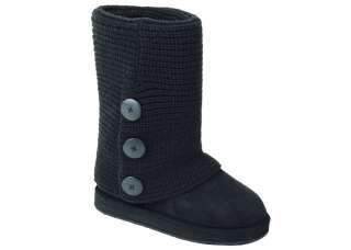 SUNVILLE MID CALF BLACK SWEATER BOOTS FOR LADIES SIZES 5 THRU 11 NEW W 
