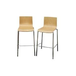   Molded Plywood Modern Bar Stool (Set of 2) By Wholesale Interiors