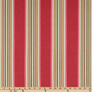  54 Wide Villa Stripe Azalea Fabric By The Yard Arts 