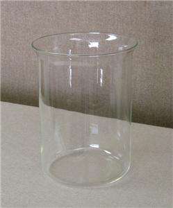 LABORATORY BEAKER   UNMARKED   1000 ml   6 1/4 tall  