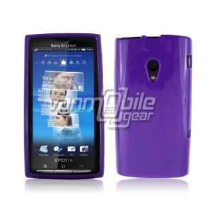  PURPLE TPU GLOSSY CASE for SONY XPERIA X10 Everything 