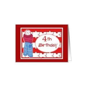  Happy 4th Birthday Hide n Seek Card Toys & Games
