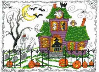 Halloween House Ursula Michael Imaginating counted cross stitch 