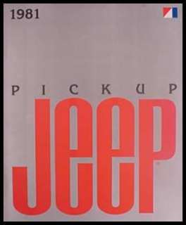 1981 Jeep Pickup Brochure  Honcho, MINT  