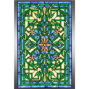  Tiffany Style Stained Glass Window Panel 20 X 32 P301 