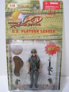   SOLDIER XD 1/18th BBI VIETNAM ERA US INFANTRY PLATOON LEADER M16 MINT