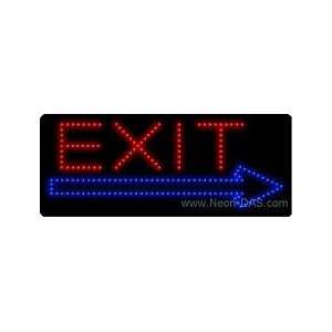  Exit Right Arrow LED Sign 11 x 27