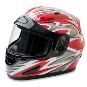  Mossi Red Large Full Face Helmet Automotive