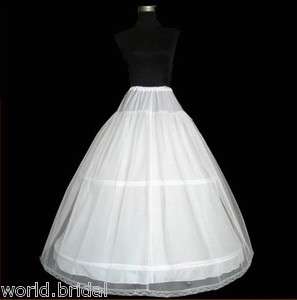 Hoops Petticoat White Wedding Dress Petticoat Underskirt Skirt To 