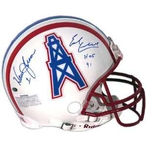  Earl Campbell & Warren Moon Houston Oilers Autographed 