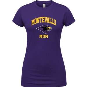  Montevallo Falcons Purple Womens Mom Arch T Shirt Sports 