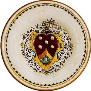  MONTELUPO ROSSO Wall plate with florentine crest (8.5D 