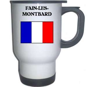  France   FAIN LES MONTBARD White Stainless Steel Mug 