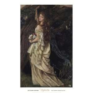  Ophelia, ca. 1865 by Arthur Hughes 24x36