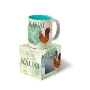  Hawaii Kauai Coffee Mugs Vintage Montage 2 pack