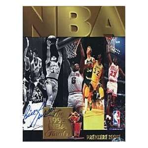  Signed Bill Russell Basketball   1995 Finals Premiere 