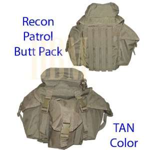  Molle Tactical Recon Patrol Butt Pack Bag Tan Sports 