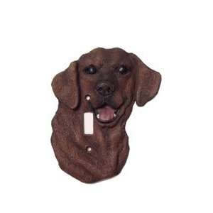 single switch decorative switch plate cover   Chocolate Labrador dog 
