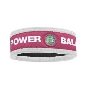  Power Balance Neoprene Bracelet Pink w/White Lettering 