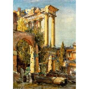   Owen Wynne Apperley)   24 x 34 inches   Roman forum