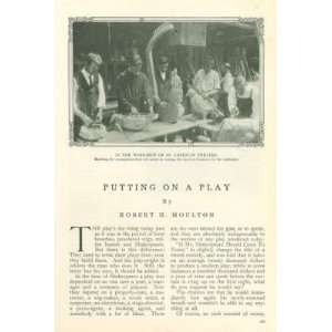    1912 Putting On A Play Stage Design Scene Painting 