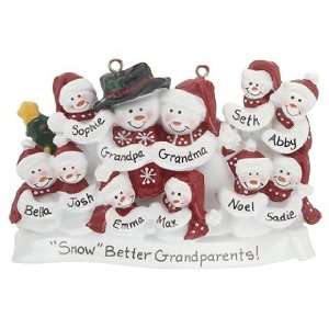  Personalized Snow Family of 11 with Tree Christmas 