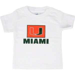  Miami Hurricanes Toddler White Building Block T Shirt 