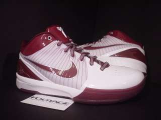 Nike Zoom KOBE IV 4 LOWER MERION ACES WHITE RED DS 8.5  
