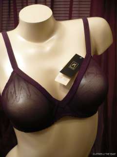 HUIT BRA MUSE NWT MADE IN FRANCE PURPLE MESH DISCONTINUED  