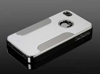 Deluxe Steel Aluminum Chrome Hard Case Cover F iPhone AT&T Verizon 