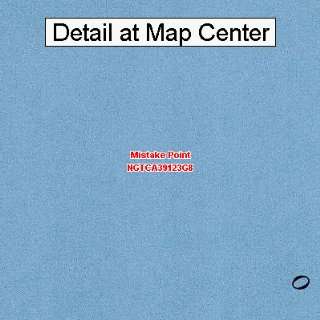 USGS Topographic Quadrangle Map   Mistake Point, California (Folded 