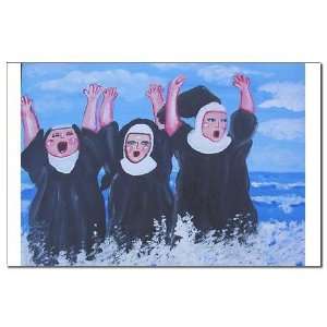  Beach Nuns Beach Mini Poster Print by  Patio 