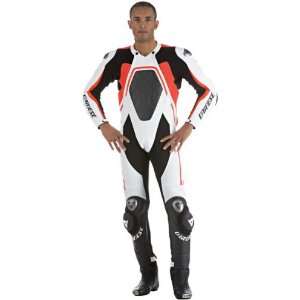  DAINESE MISSION D SKIN 1 PC SUIT WHITE/RED 50 USA/60 EURO 