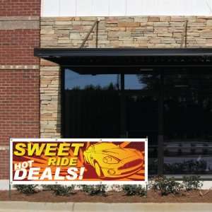  Auto Sales Banner   2 x 6 Sweet Ride, Hot Deals 10 oz 
