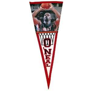  Miami Heat #32 Shaquille ONeal Wool Pennant Sports 