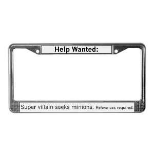  Minions Wanted Funny License Plate Frame by  