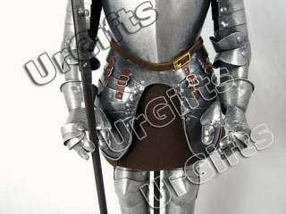 Medieval Knight Armor Vintage Art Bar Decor Hand Made Metal Figure D 