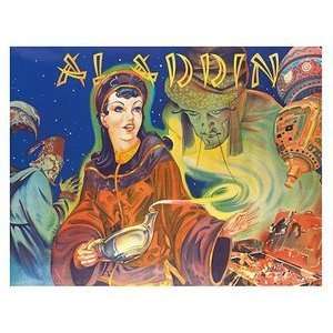   Aladdin London Pantomime Theatre 12 inch by 18 inch