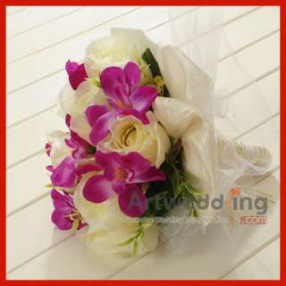 Styles Hand Tied Wedding Bouquet with Ribbon and Wrapped Stem 4 U 