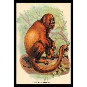  Paper poster printed on 20 x 30 stock. Red Howler