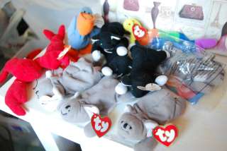   Lot Plush Collector Beanbag Toy Animal McDonalds Happy Meal  