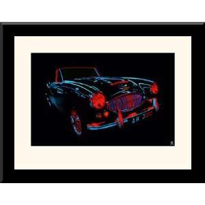  Didier Mignot,Auto Neon IV FRAMED ART 16x20 Everything 