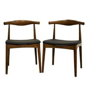  Wholesale Interiors Mid Century Style Wood Chairs (Set of 