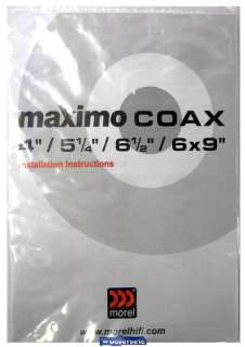 5C MAXIMO MOREL 5.25 PRO 2 WAY COAXIAL SPEAKERS NEW  