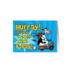  Hurray its your 22nd birthday Card Toys & Games