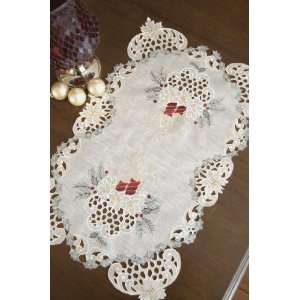 Heritage Lace Christmas Noel Placemat or Doily 14 x 20 