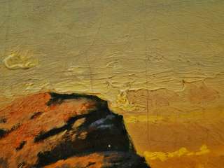   Furst Maine Impressionist Artist Illuminated Seascape Painting  