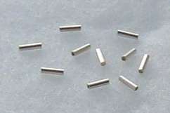 liquid Sterling silver tube spacer beads 1x4mm 200pc  