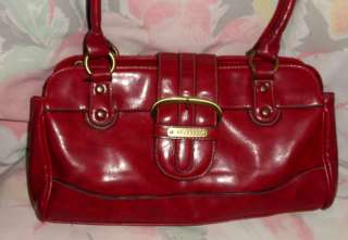  Leather purse handbag doctors style bag satchel brick red fabulous