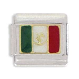  Clearly Charming Mexican Flag Italian Charm Jewelry